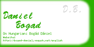 daniel bogad business card